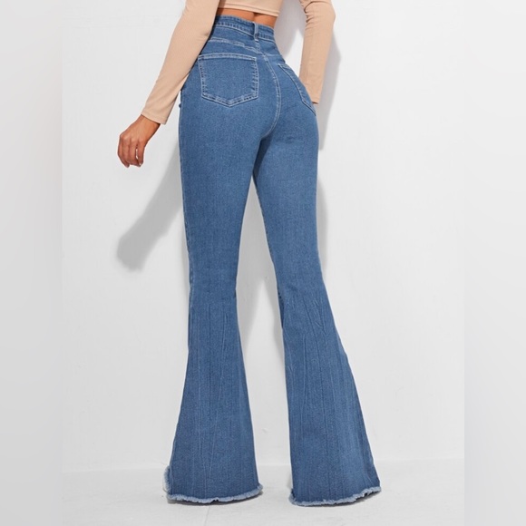 Bell Bottom Flared Women Jeans - Picture 2 of 4